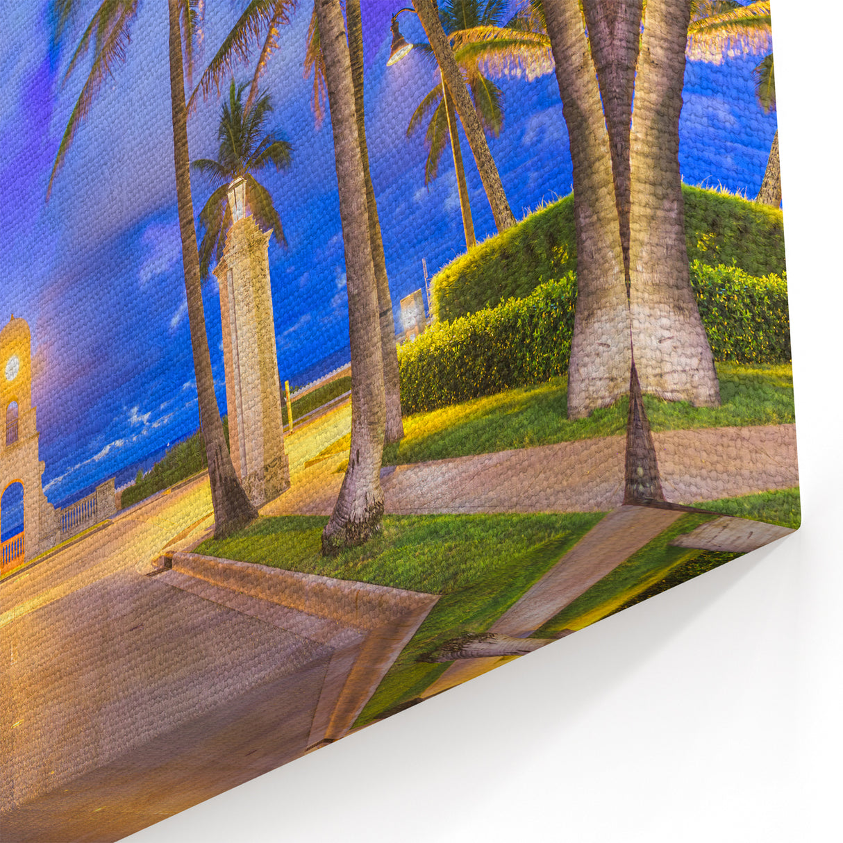 Palm Beach Framed Art - Florida Coastal Landmark Photography for Home Decor