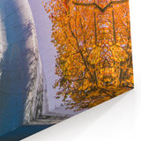 Stunning Seattle Skyline Art with Vibrant Autumn Tree - Cityscape Photography