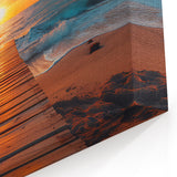 Sunset Pier Art - Palm Beach Ocean View Scenic Photography for Wall Decor