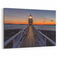 Wellington Harbor Art - Captivating New Zealand Lighthouse Sunset Print