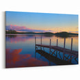 Wellington Skyline Photography - Serene Dock Sunset New Zealand Print