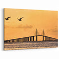 Sunshine Skyway Bridge at Sunset – Iconic Tampa Landmark Wall Art