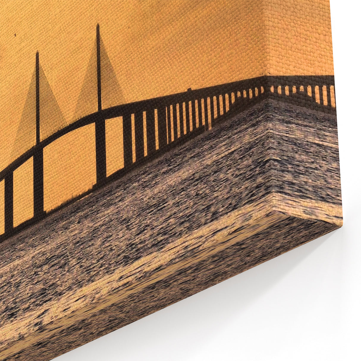 Sunshine Skyway Bridge at Sunset – Iconic Tampa Landmark Wall Art