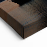 Wellington Harbor Art - Sailboat Silhouette at Sunset Canvas Print