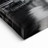 Black and White Tampa Skyline Art – Classic Night Cityscape Wall Art