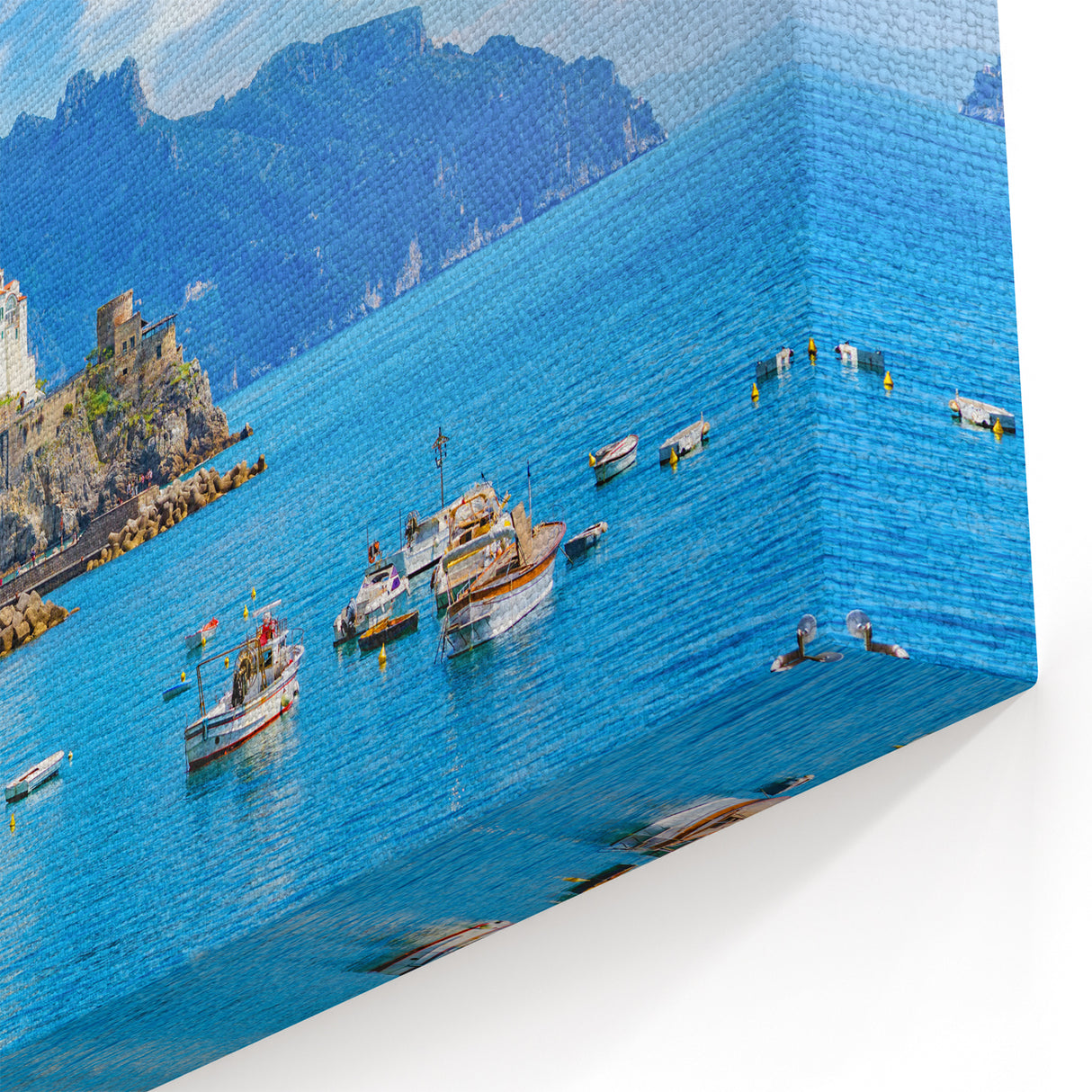 Amalfi Coast Canvas Prints - Vibrant Italian Coastal Art