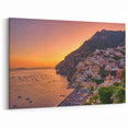 Positano Wall Art - Sunset Over the Amalfi Coast