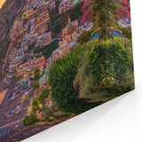 Positano Wall Art - Sunset Over the Amalfi Coast