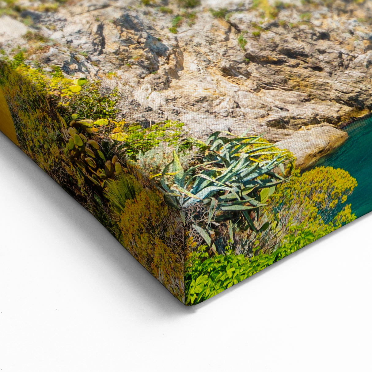 Amalfi Coast Canvas Prints - Vibrant Italy Coastal Art with Lemon Grove