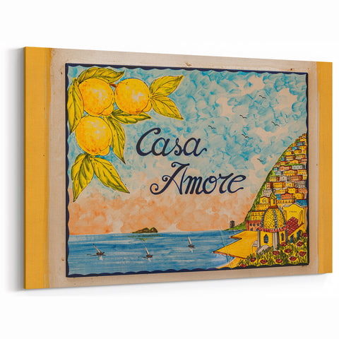 Positano Wall Art - Italy Coastal Art with Casa Amore Design