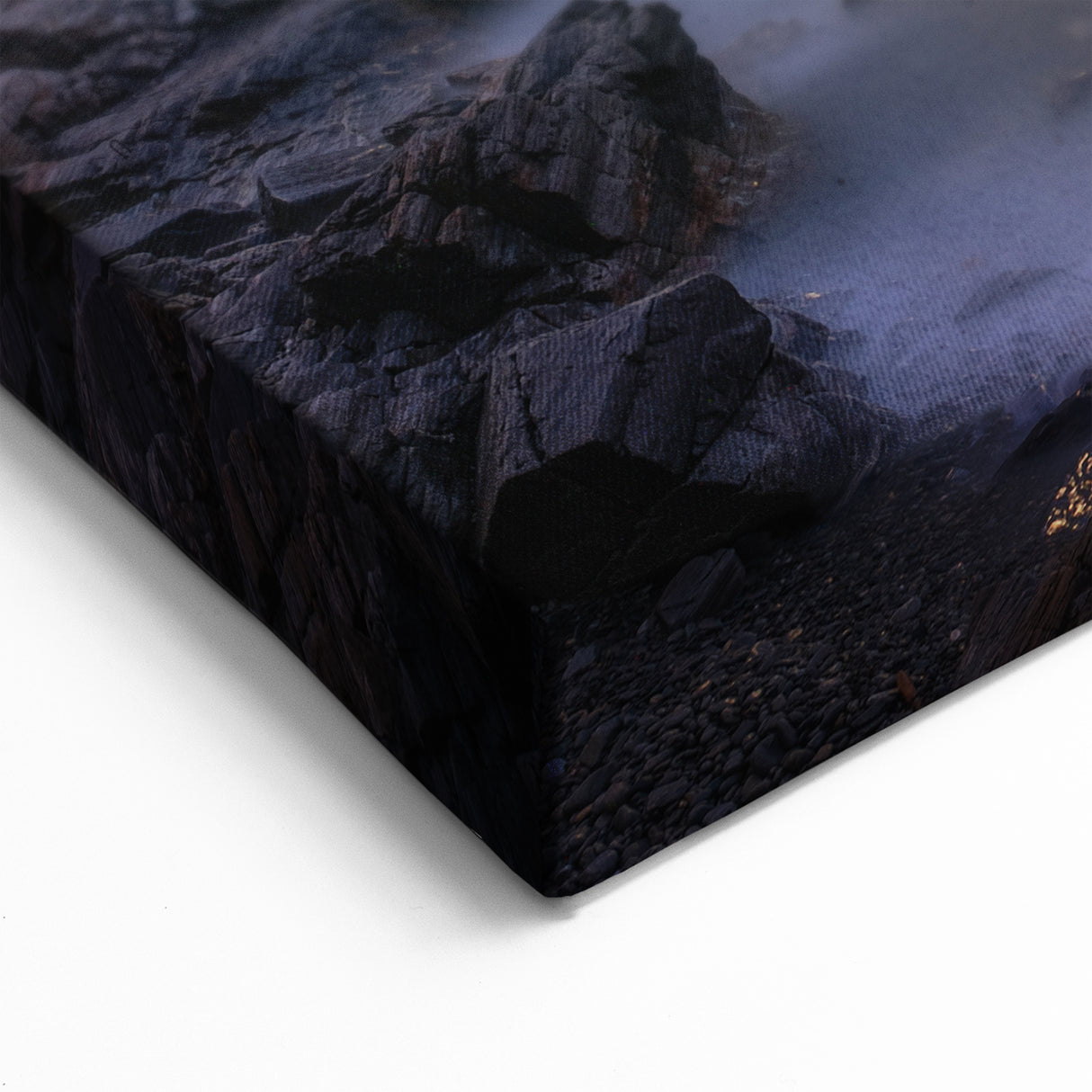 Wellington Harbor Art - Lighthouse Under Starry Sky Coastal Canvas Print