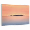 Wellington Landscape Paintings - Peaceful Island at Sunset Coastal Art