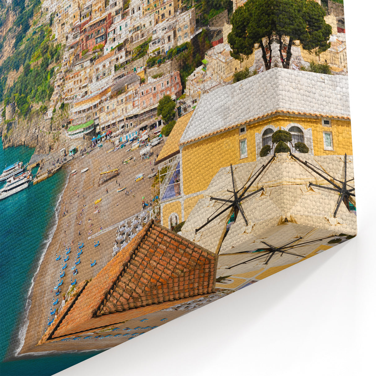 Amalfi Coast Photography - Italy Coastal Art with Positano Lemon View