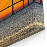 Sunshine Skyway Bridge at Sunset – Bold Orange Tampa Bay Wall Art