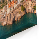 Amalfi Coast Photography - Italy Coastal Sunset Scene Wall Art