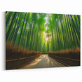 Tropical Canvas Art – Peaceful Bamboo Path Maui Nature Photography Print