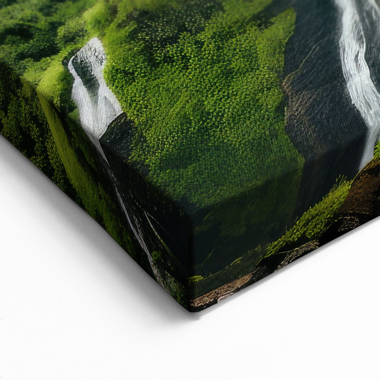 Oahu Nature Art - Scenic Waterfall and Mountain Photography Wall Decor