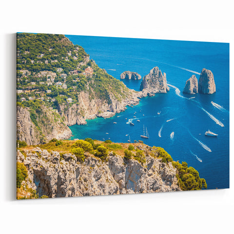 Capri Scenic Wall Art - Italian Coastline Views for Mediterranean Decor