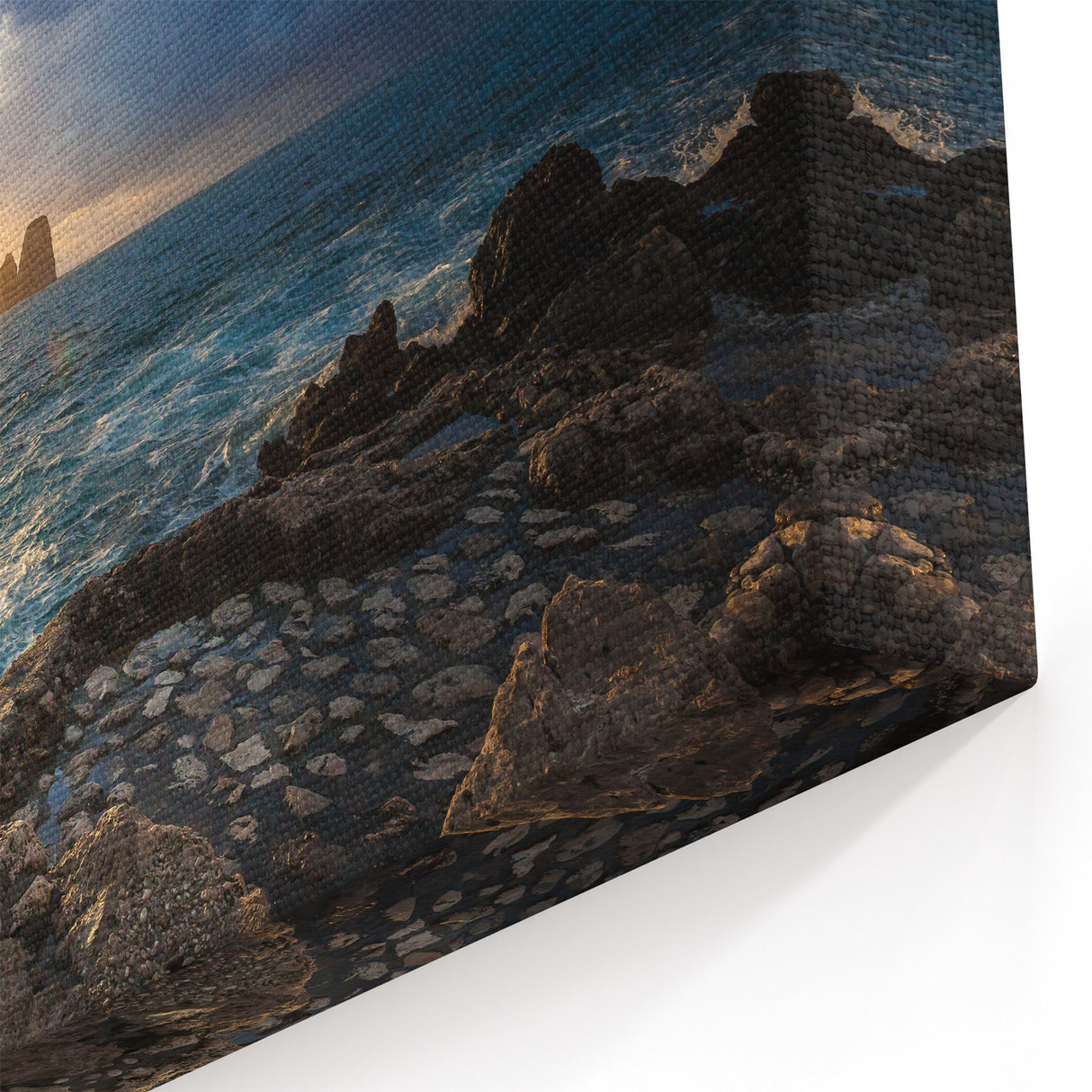 Capri Sunset Wall Art - Italian Coastal Views for Mediterranean Spaces