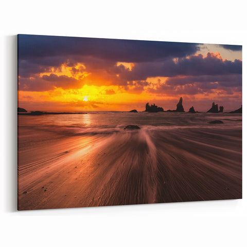 Seattle Skyline Art - Stunning Sunset Beach Landscape Photography Print