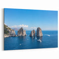 Italy Wall Decor – Capri Coastal Art with Iconic Faraglioni Views