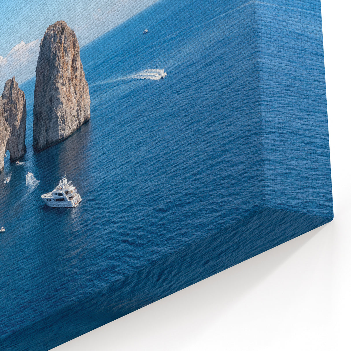 Italy Wall Decor – Capri Coastal Art with Iconic Faraglioni Views