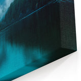 Seattle Landscape Art - Misty Mountain and Lake Wilderness Scene Print