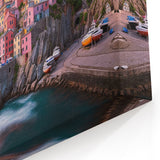 Cinque Terre Wall Art – Mediterranean Sunset in Coastal Italy Decor