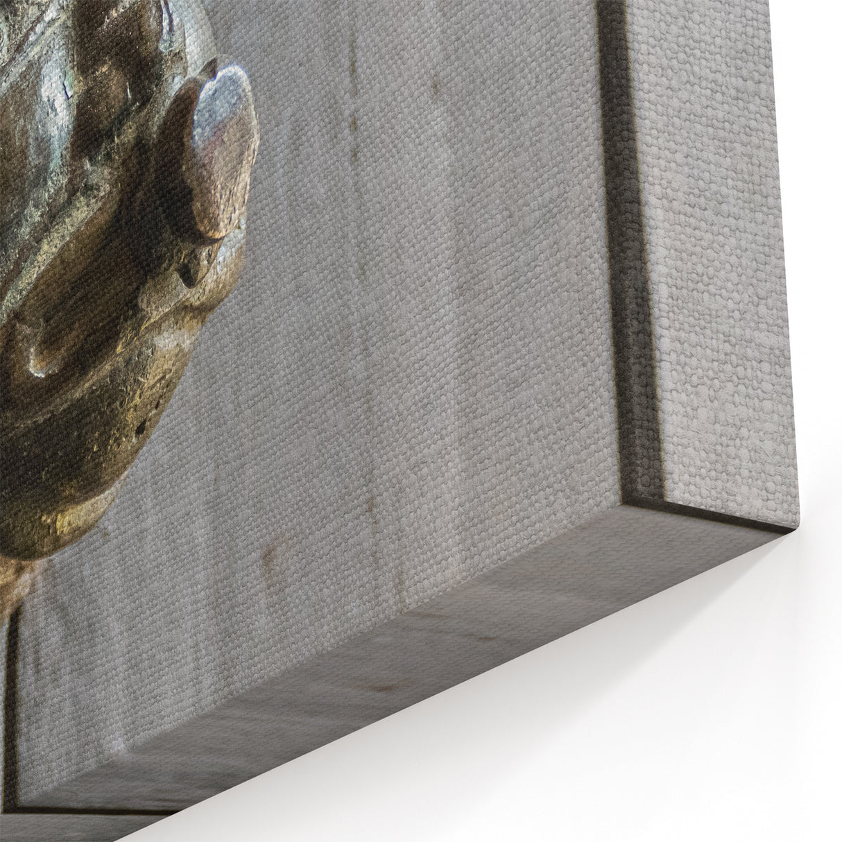 Antique Masonry Wall Art - Rustic Bronze Door Fixture on Canvas & Prints