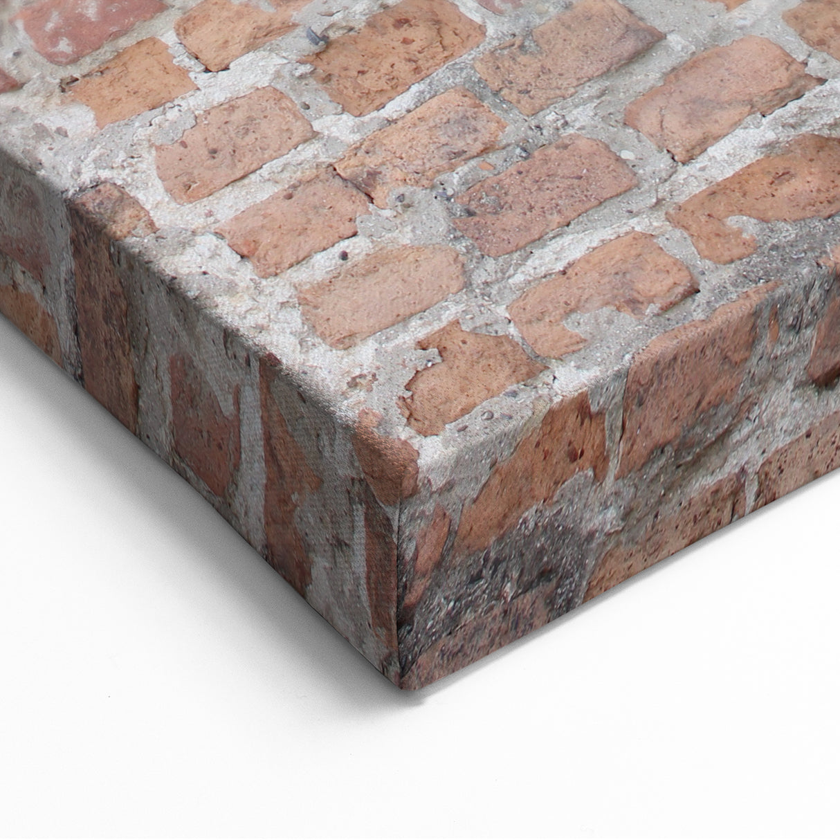Rustic Masonry Wall Art - Weathered Brick and Wood Design for Wall Decor