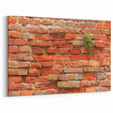 Rustic Masonry Wall Art - Weathered Red Brick Design for Wall Decor