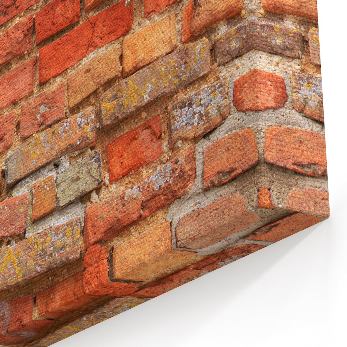 Rustic Masonry Wall Art - Weathered Red Brick Design for Wall Decor