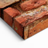 Rustic Masonry Wall Art - Weathered Red Brick Design for Wall Decor
