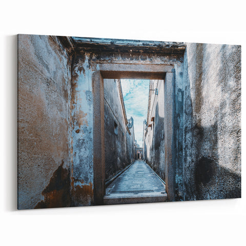 Architectural Masonry Wall Art - Worn Passageway Design on Canvas & Prints