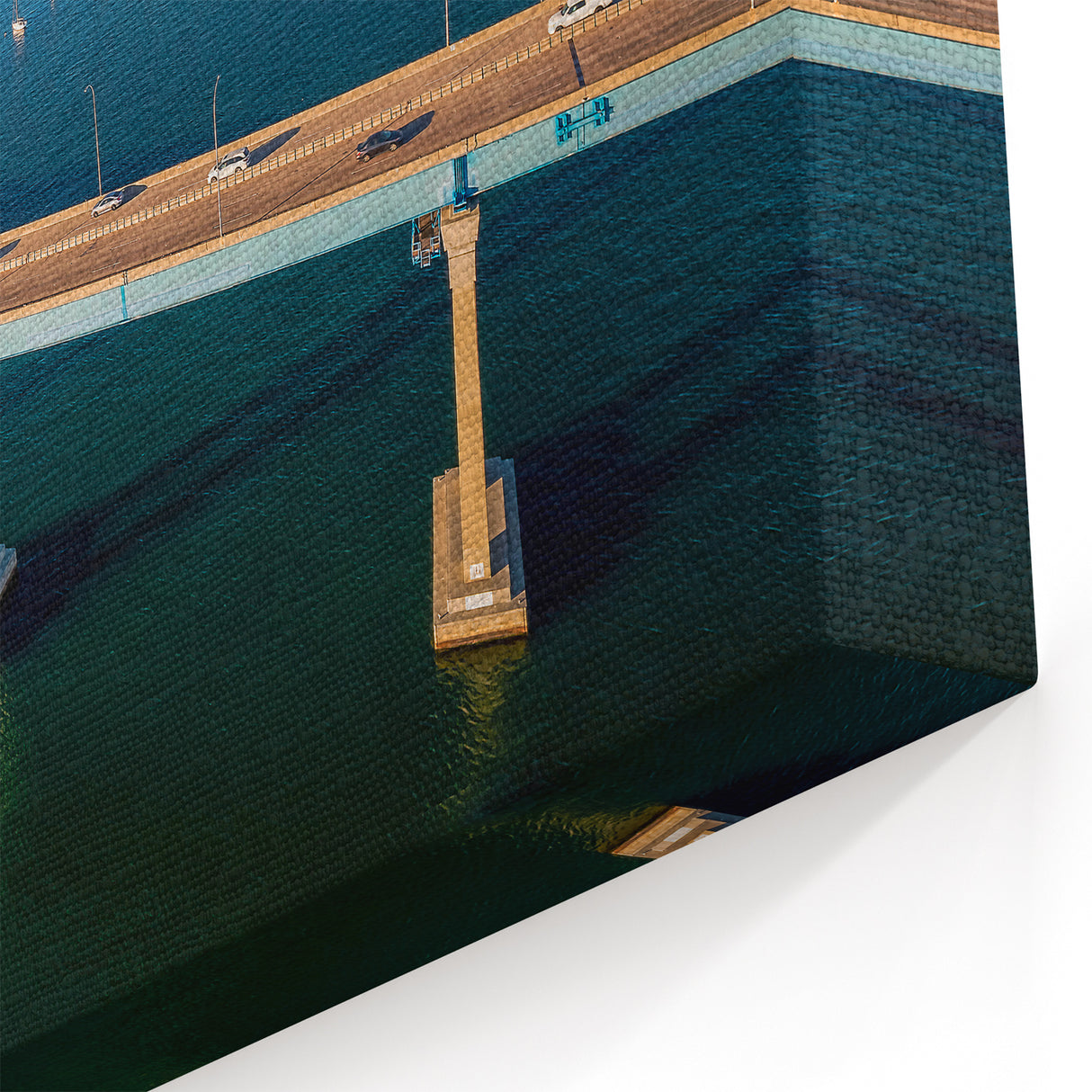 Aerial San Diego Art - Coronado Bridge and Bay Scenic Coastal Print