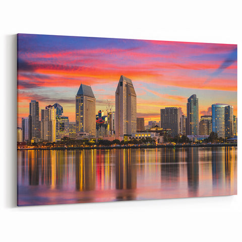 California Scenic Prints Sunset Photography - Coronado Skyline Art