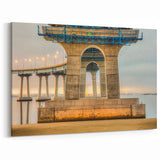 California Coastal Art - Coronado Bridge Architectural Photography Print