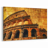 Colosseum Prints – Vibrant Rome Colosseum Canvas for Art Lovers