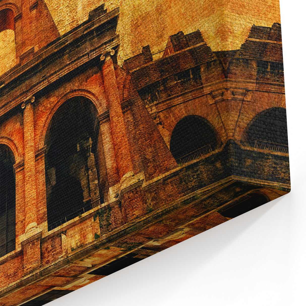 Colosseum Prints – Vibrant Rome Colosseum Canvas for Art Lovers