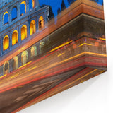 Colosseum Wall Art – Illuminated Rome Colosseum Canvas for Modern Spaces
