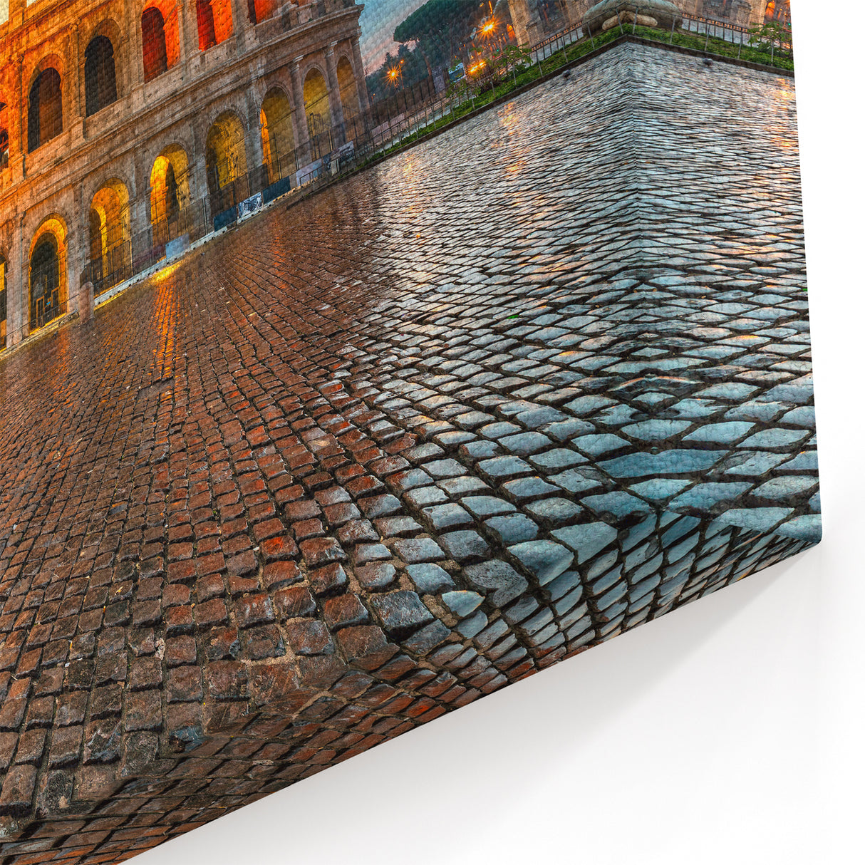 Colosseum Wall Art – Vibrant Sunset Colosseum Canvas for Elegant Spaces