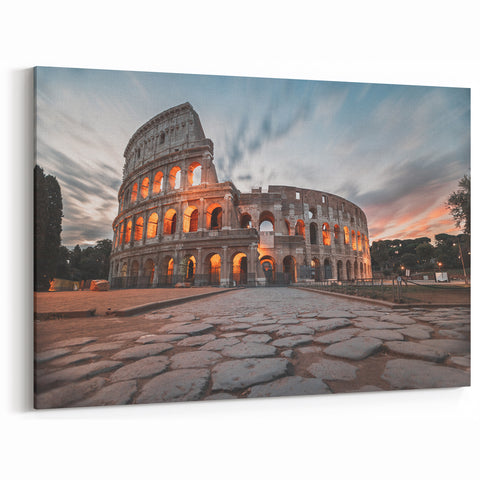 Colosseum Wall Art – Serene Rome Colosseum Canvas for Timeless Decor