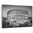 Rome Colosseum Canvas – Iconic Black and White Architecture Print