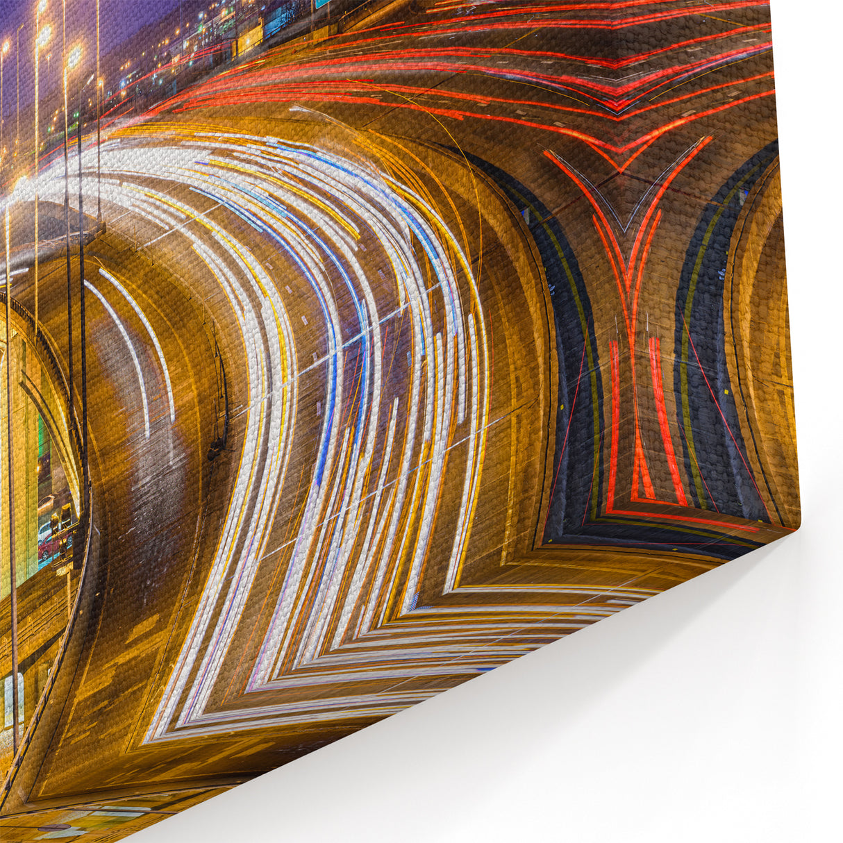 Historic Virginia Wall Art - Clock Tower and Highway Scenic Photography