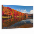 Virginia Nature Art - Autumn Leaves Reflection Scenic Photography Print