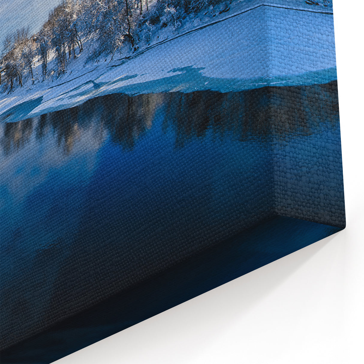 Wellington Skyline Photography - Winter River Scene with Blue Skies