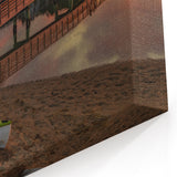 Wellington Harbor Art - Kayak and Wooden Bridge Sunset Photography Print