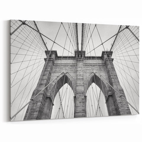 Architectural Abstract Wall Art - Geometric Modern Black and White Design