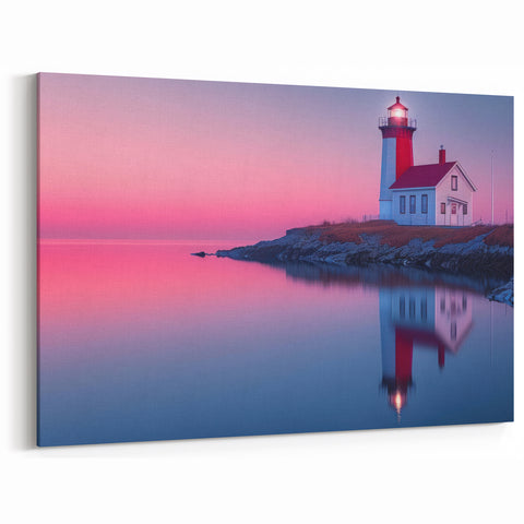 Wellington Lighthouse Art - Coastal Sunset Photography Print