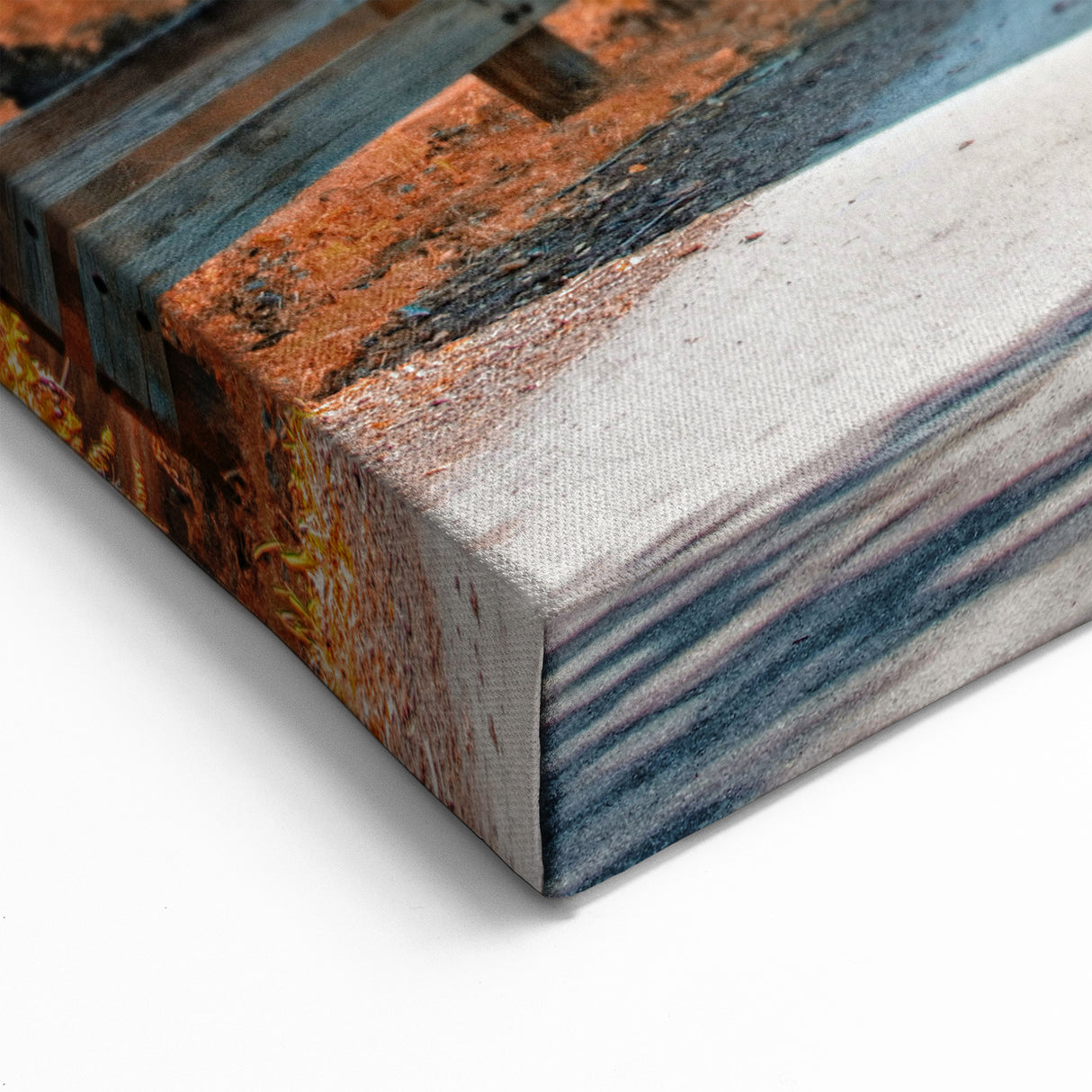 Rustic Covered Bridge Wall Art – Autumn Landscape Canvas & Prints